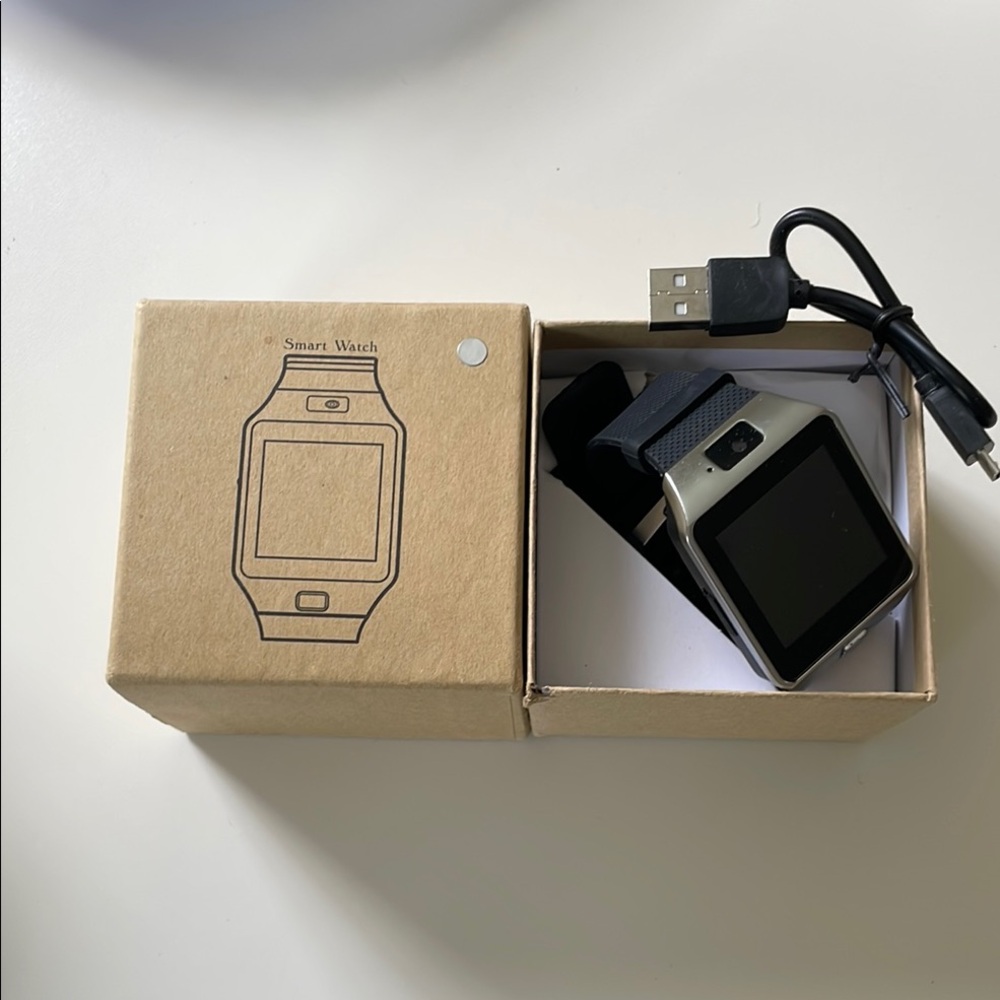 Black and Silver Smartwatch with Sleek Design